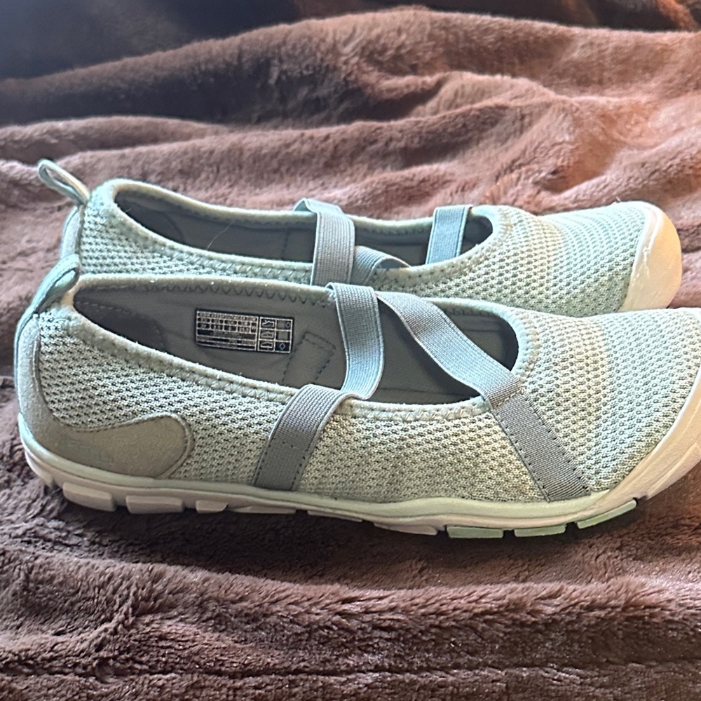 Keen Hush Knit Light Green Casual Mary Jane Shoes - Picture 4 of 14